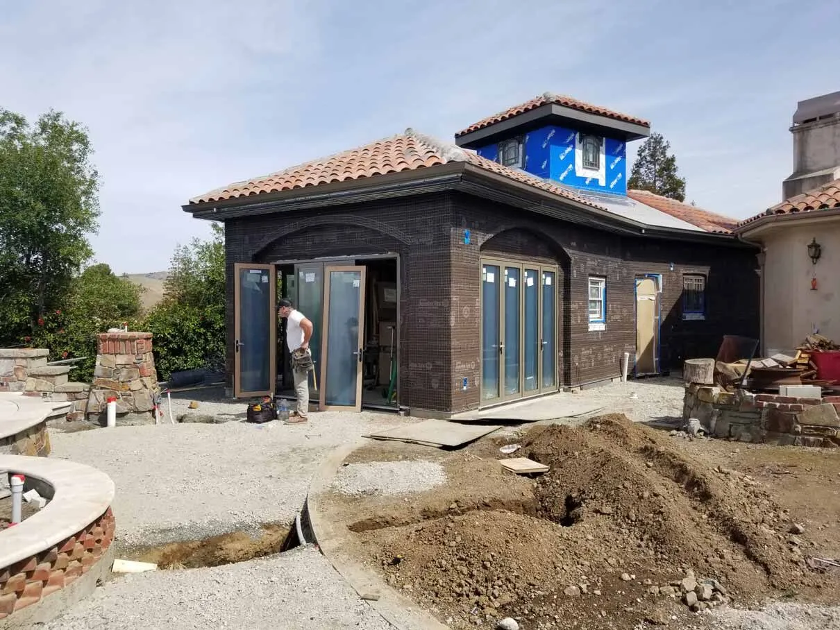 Custom home construction project by Bravo Building Co.