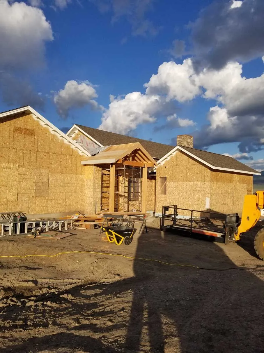 Custom home construction project by Bravo Building Co.