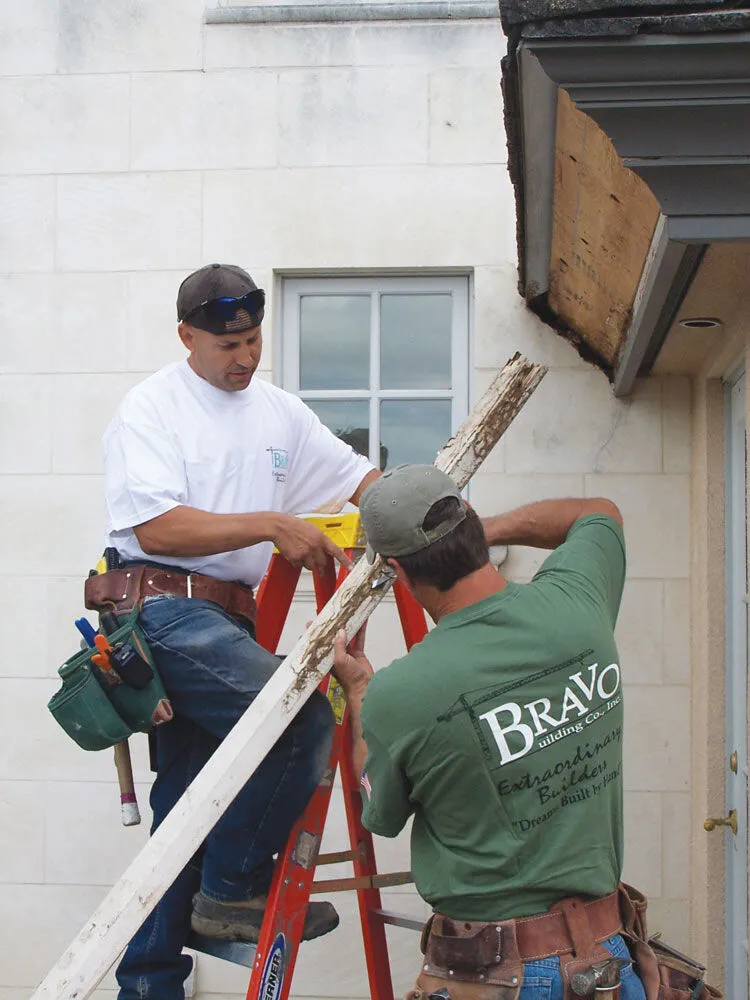 Bravo Building Co. team members working on site